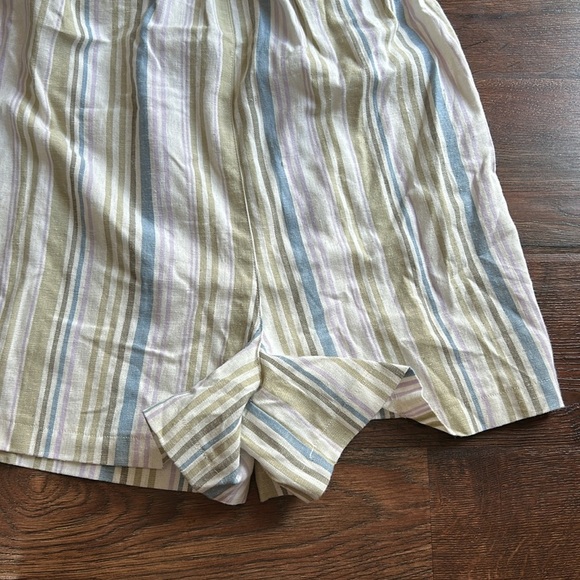 NWT Topshop Linen Pastel Stripe Romper | Linen Romper | Pastel | Topshop - Picture 3 of 9